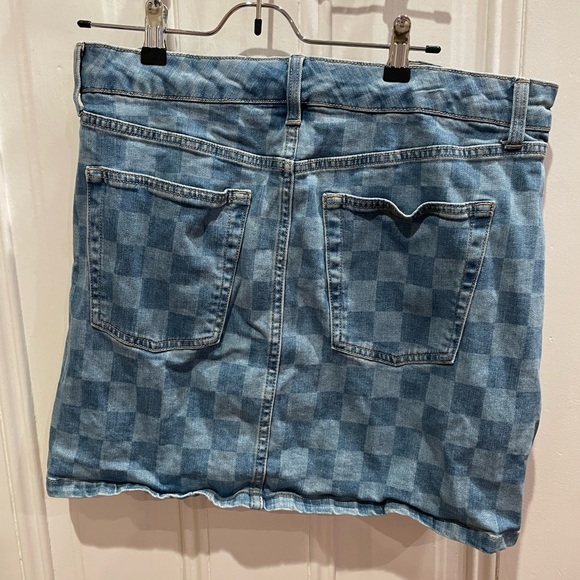 Wild Fable checkered denim skirt - Picture 2 of 3